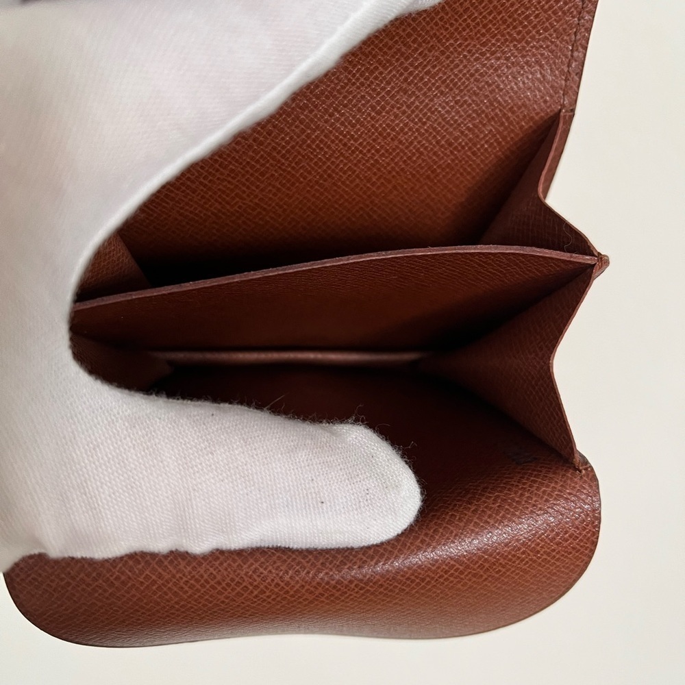 Vintage Louis Vuitton Monogram Coin Purse Wallet Porte Monnaie Gusset 1993 - Picture 12 of 17